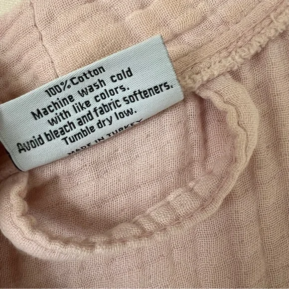 Parachute Home Pink Cloud Cotton Bathroom/Sleep Robe - Picture 6 of 11